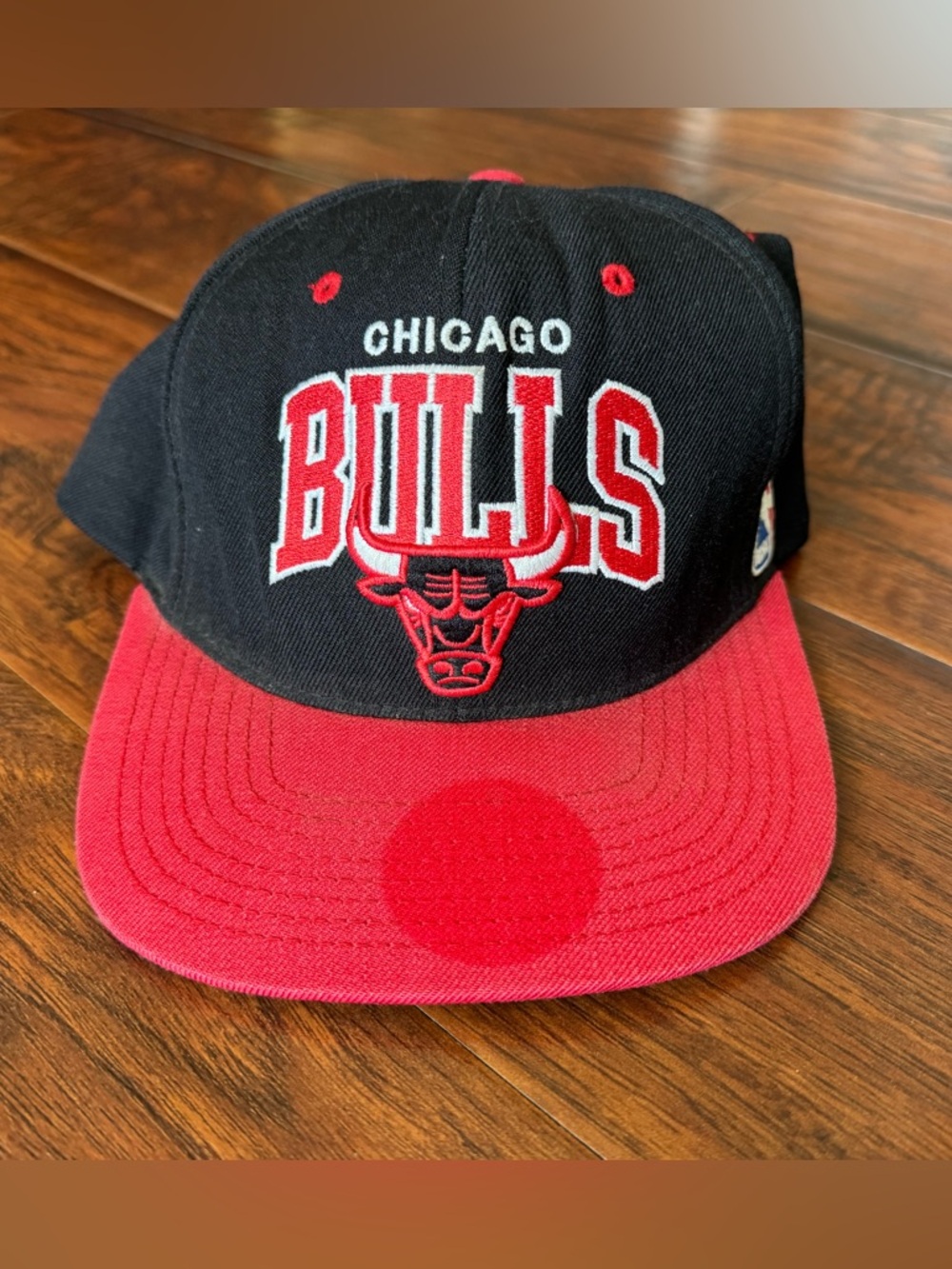 Mitchell & Ness Chicago Bulls Black and Red Snapback Hat